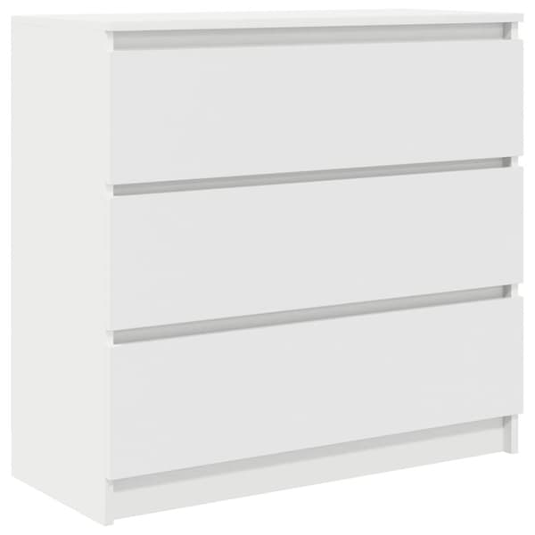 vidaXL skab 80x35x76 cm konstrueret træ hvid
