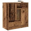 Pikkukuva 5 / 11: vidaXL Senkki laatikoilla ja ovilla vanha puu 70,5x34x74,5 cm