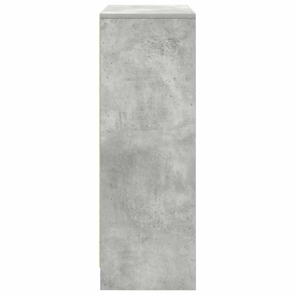 vidaXL Skänk med lådor och dörrar betonggrå 73x31x90 cm
