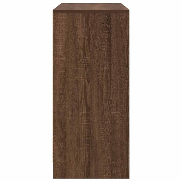 vidaXL Senkki laatikoilla ja ovilla ruskea tammi 70,5x34x74,5 cm