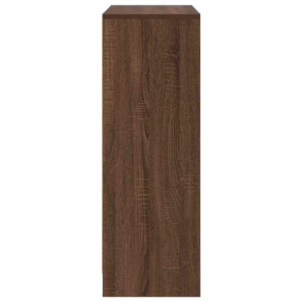 vidaXL Senkki laatikoilla ja ovilla ruskea tammi 73x31x90 cm