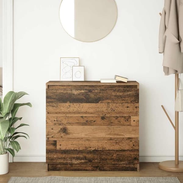 vidaXL Skjenk gammelt tre 80x35x76 cm konstruert tre