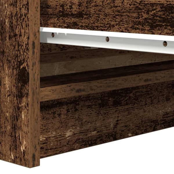 vidaXL Skjenk gammelt tre 80x35x76 cm konstruert tre
