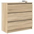 Pikkukuva 5 / 11: vidaXL Senkki sonoma tammi 80x35x76 cm tekninen puu
