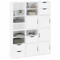 Miniatyrbillede 5 af 11: vidaXL sidekabinetter 6 stk ODDA 40x24x79 cm massivt fyrretræ hvid