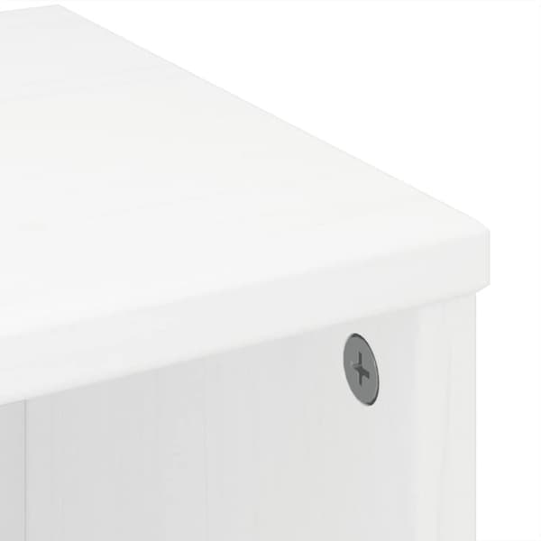 vidaXL sidekabinetter 6 stk ODDA 40x24x79 cm massivt fyrretræ hvid