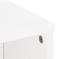 Miniatyrbillede 11 af 11: vidaXL sidekabinetter 5 stk ODDA 40x24x79 cm massivt fyrretræ hvid