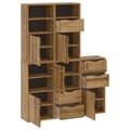 Miniatyrbillede 6 af 11: vidaXL sidekabinetter 5 stk ODDA 40x24x79 cm massivt fyrretræ