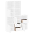 Miniatyrbillede 6 af 11: vidaXL sidekabinetter 5 stk ODDA 40x24x79 cm massivt fyrretræ hvid