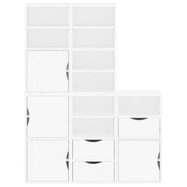 vidaXL sidekabinetter 5 stk ODDA 40x24x79 cm massivt fyrretræ hvid