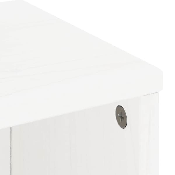 vidaXL sidekabinetter 5 stk ODDA 40x24x79 cm massivt fyrretræ hvid