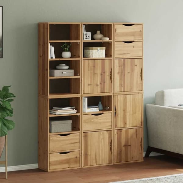 vidaXL sidekabinetter 6 stk ODDA 40x24x79 cm massivt fyrretræ