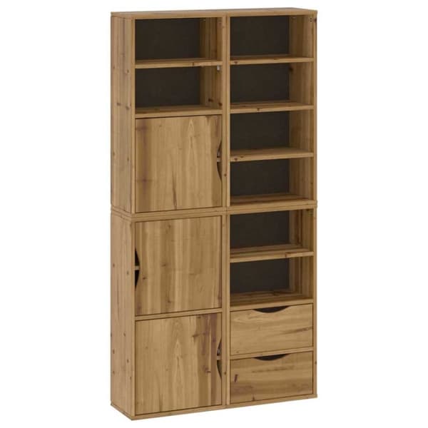 vidaXL sidekabinetter 4 stk ODDA 40x24x79 cm massivt fyrretræ