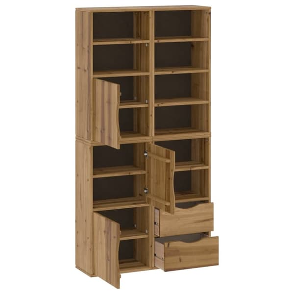 vidaXL sidekabinetter 4 stk ODDA 40x24x79 cm massivt fyrretræ
