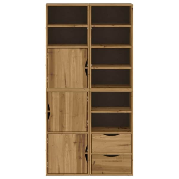 vidaXL sidekabinetter 4 stk ODDA 40x24x79 cm massivt fyrretræ