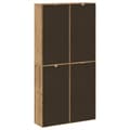 Miniatyrbillede 9 af 11: vidaXL sidekabinetter 4 stk ODDA 40x24x79 cm massivt fyrretræ