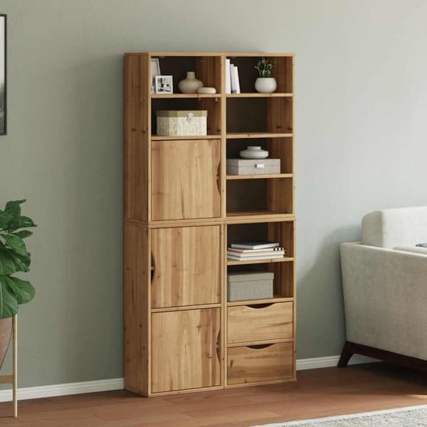 vidaXL sidekabinetter 4 stk ODDA 40x24x79 cm massivt fyrretræ