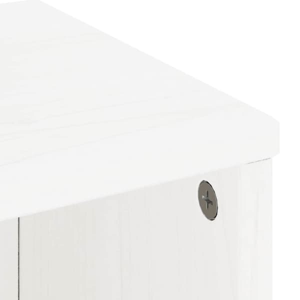 vidaXL Sideskap 5 stk ODDA hvit 40x24x79 cm heltre furu