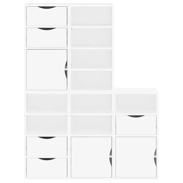 vidaXL Sideskap 5 stk ODDA hvit 40x24x79 cm heltre furu