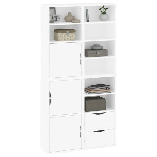 vidaXL sidekabinetter 4 stk ODDA 40x24x79 cm massivt fyrretræ hvid