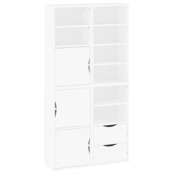 vidaXL sidekabinetter 4 stk ODDA 40x24x79 cm massivt fyrretræ hvid