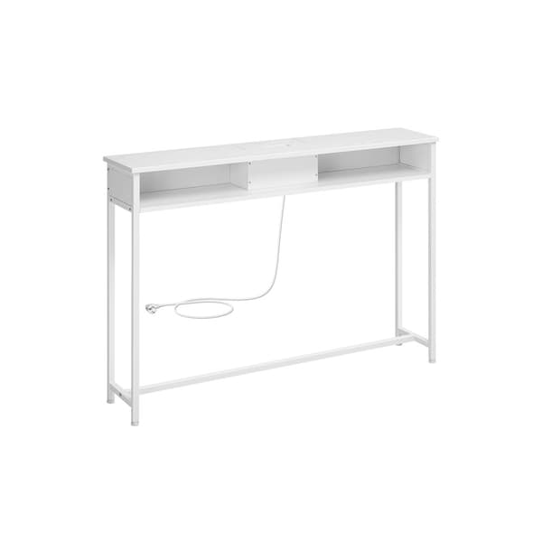 Konsolbord, VASAGLE, 120x81,1 cm, Sne Hvid.