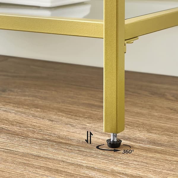 Konsolbord, VASAGLE, 130x30x73 cm, Guld