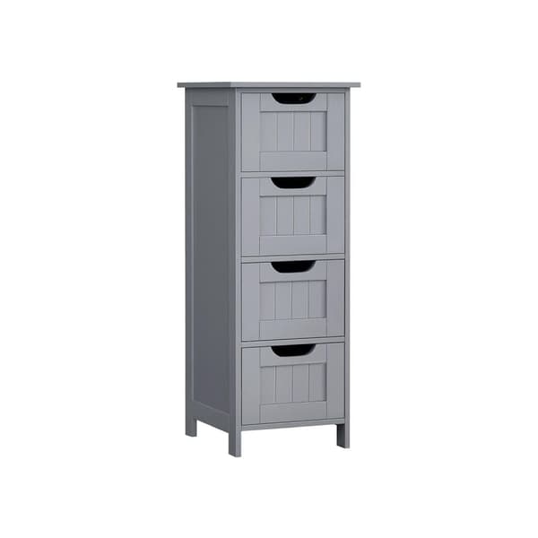 Badschrank, VASAGLE, 30x30x82 cm, Vit