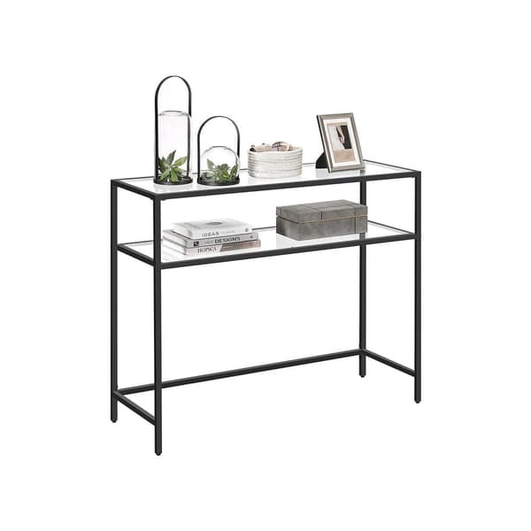 Konsolbord, VASAGLE, 100x35 cm, Sort