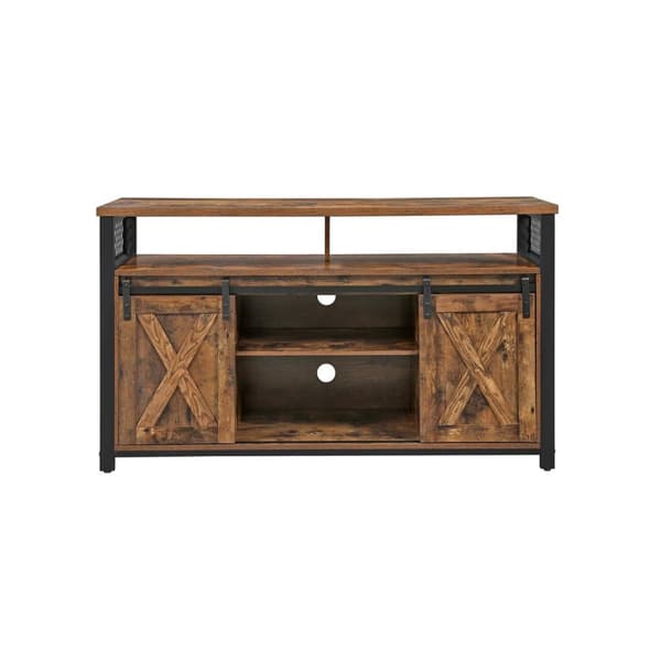 TV-bord, VASAGLE, 135x40 cm, Brun-Sort