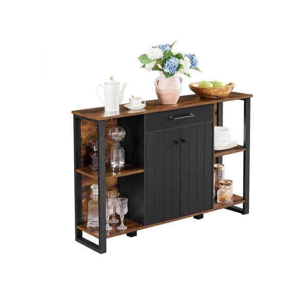 Sideboard, VASAGLE, 120x30x80 cm, Brun-Sort