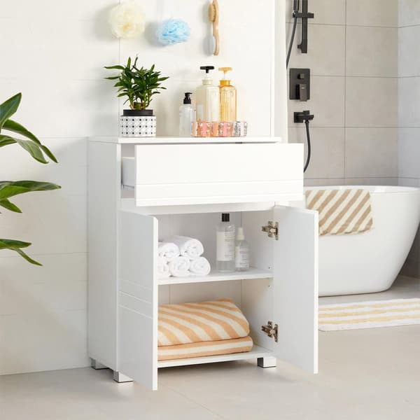 Skab, VASAGLE BBK140W01, 60x30x80 cm, Hvid