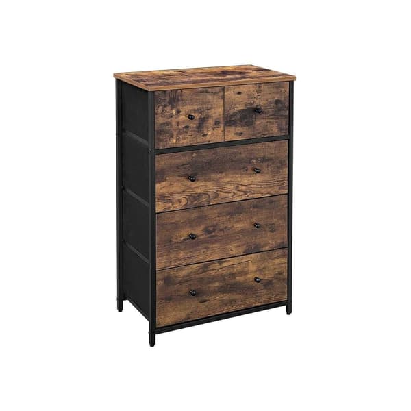 Kommode, SONGMICS, 56x30 cm, Vintage Brun-Sort
