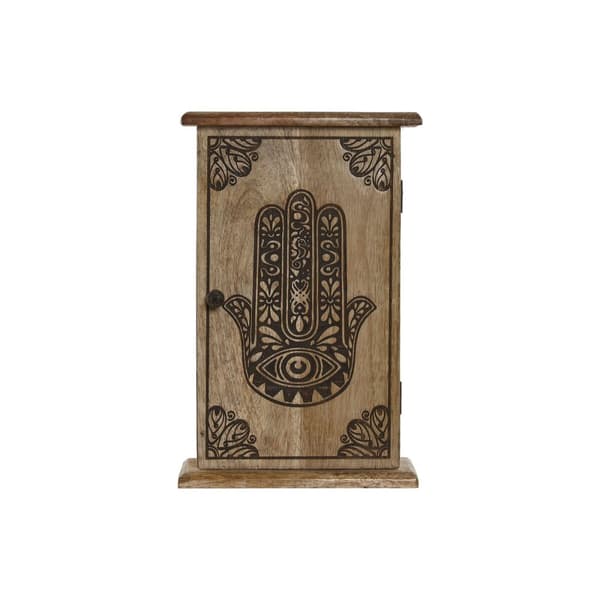 Avainkaappi Home ESPRIT Luonnollinen 18 x 7,5 x 28 cm