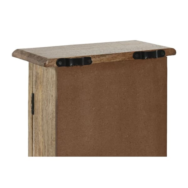 Avainkaappi Home ESPRIT Luonnollinen 18 x 7,5 x 28 cm