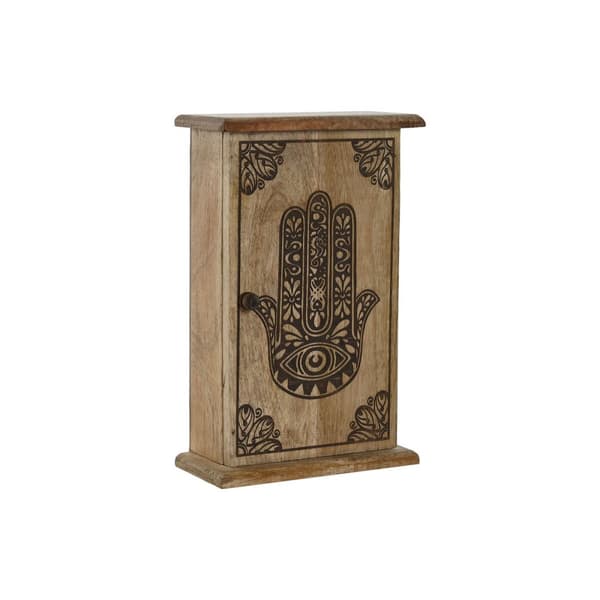 Avainkaappi Home ESPRIT Luonnollinen 18 x 7,5 x 28 cm
