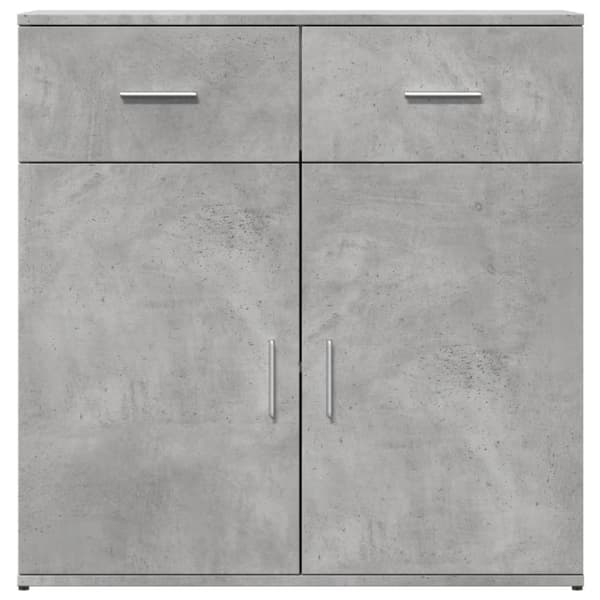 Skänkar 2 st betonggrå 79x38x80 cm konstruerat trä