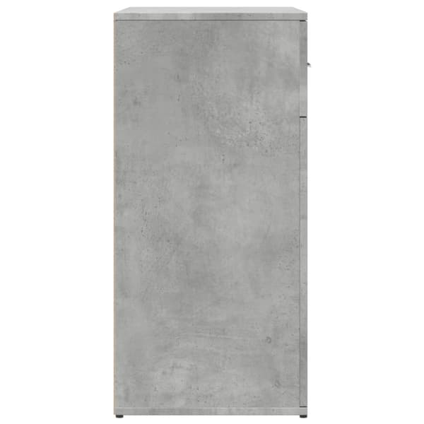 Skänkar 2 st betonggrå 79x38x80 cm konstruerat trä