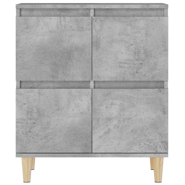 Skänk 3 st betonggrå 60x35x70 cm konstruerat trä