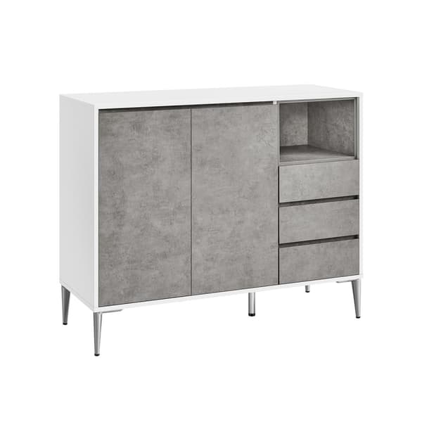 Sidobord, VASAGLE, 40x103,5x85 cm, Vit
