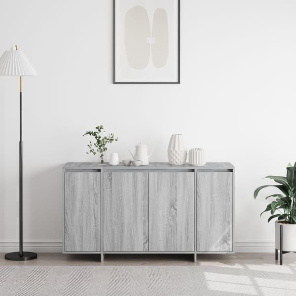 Grått Sideboard Grå sonoma Konstruerat trä 135 x 41 x 75 cm