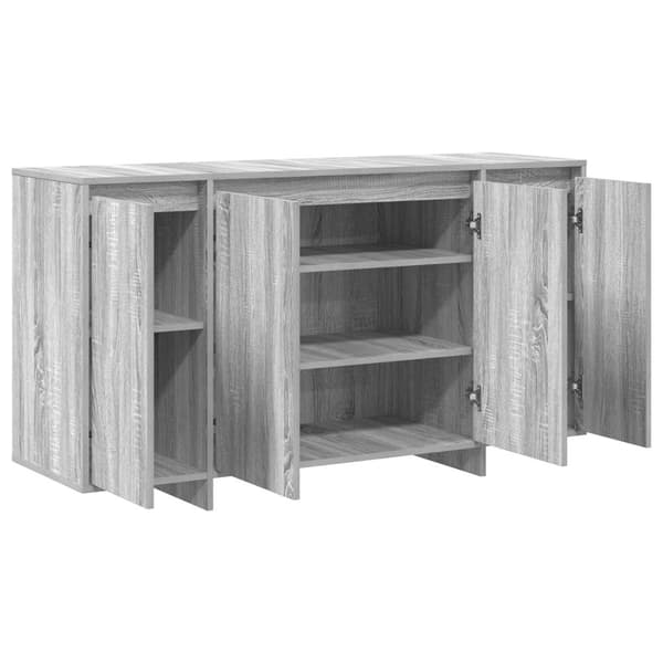 Grått Sideboard Grå sonoma Konstruerat trä 135 x 41 x 75 cm
