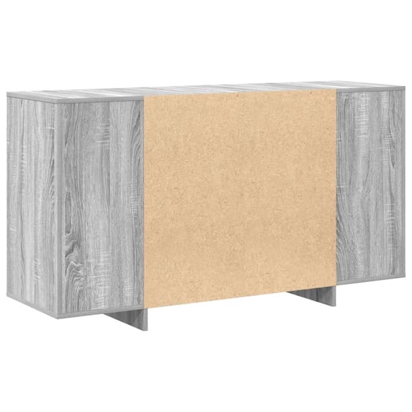 Grått Sideboard Grå sonoma Konstruerat trä 135 x 41 x 75 cm