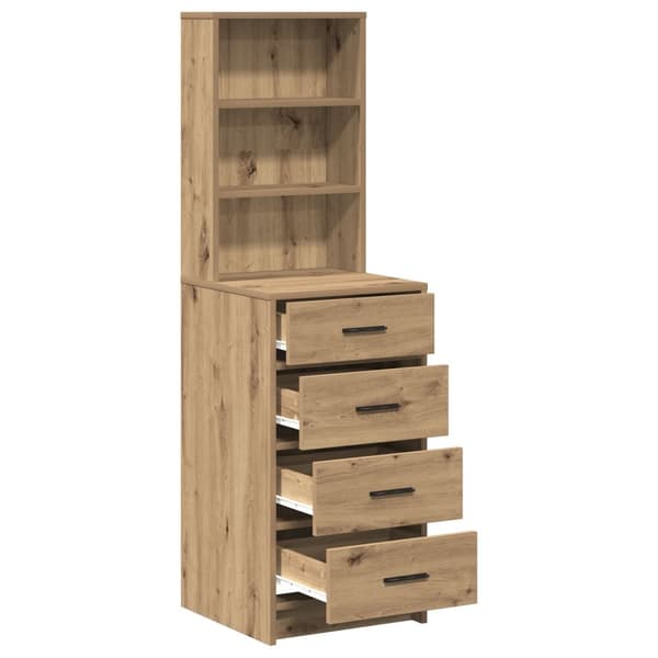Högskåp Hantverksmässig Ek 40x41x135 cm Konstruerat trä