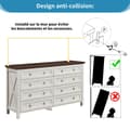 Miniatyrbild 7 av 8: Buffet med 8 lådor - MDF - Vit