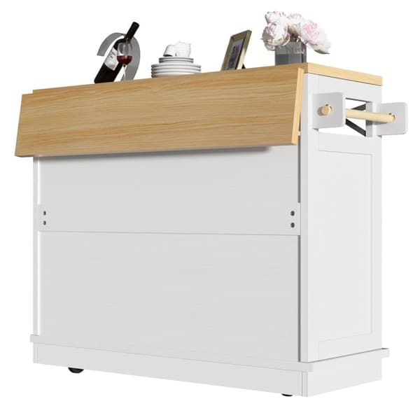 Moderne skænk - 2 skuffer, 4 låger - MDF - Hvid
