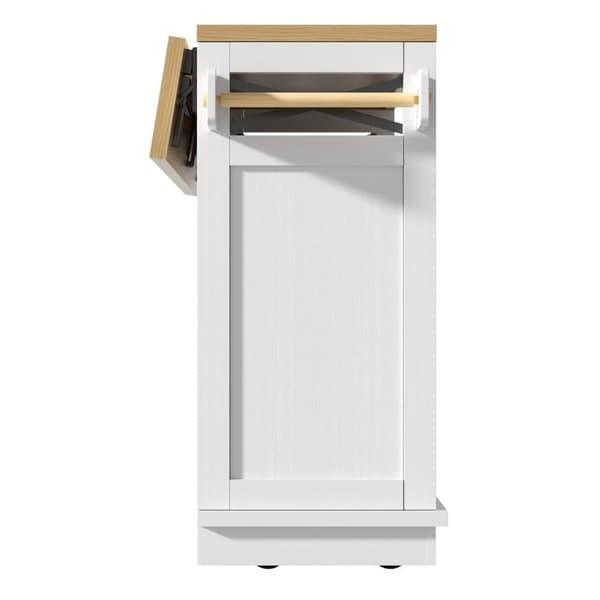 Moderne skænk - 2 skuffer, 4 låger - MDF - Hvid