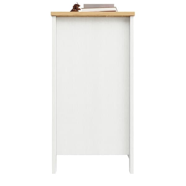 Moderne skænk - 2 skuffer, 4 låger - MDF - Hvid