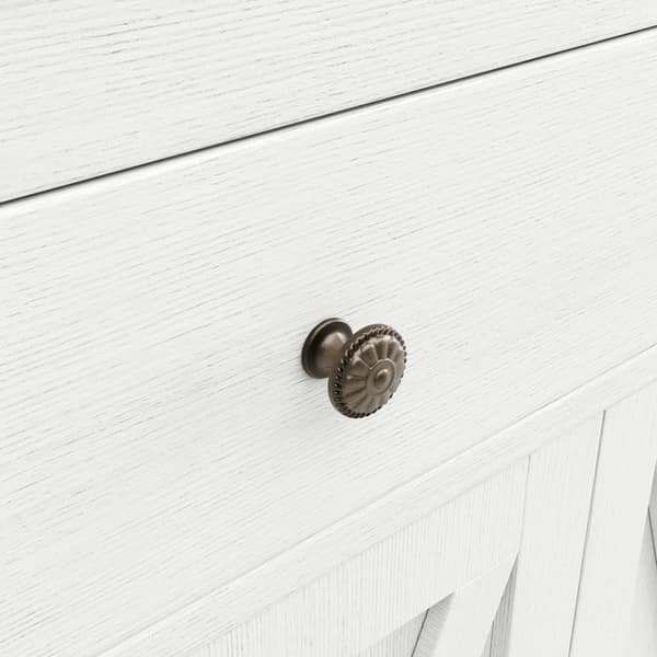 Moderne skænk - 2 skuffer, 4 låger - MDF - Hvid