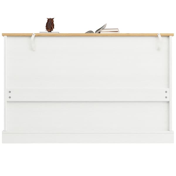 Modernt bufféskåp - 2 lådor, 3 dörrar - MDF - Vit